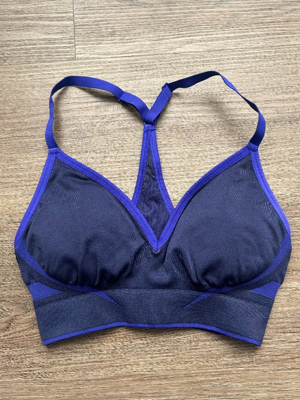 Gymshark Apex Lift Seamless Sports Bra- Heavy Blue/Cobalt Purple